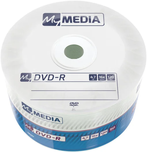 Диски DVD+R MyMedia (69200) 4.7GB, 16x, Matt Silver Wrap, 50шт